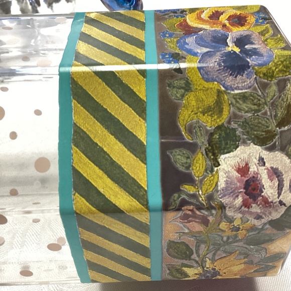 Mackenzie-Childs Circus Garland 48 oz Tall Pitcher BLUE HANDLEππππππ - Picture 8 of 9